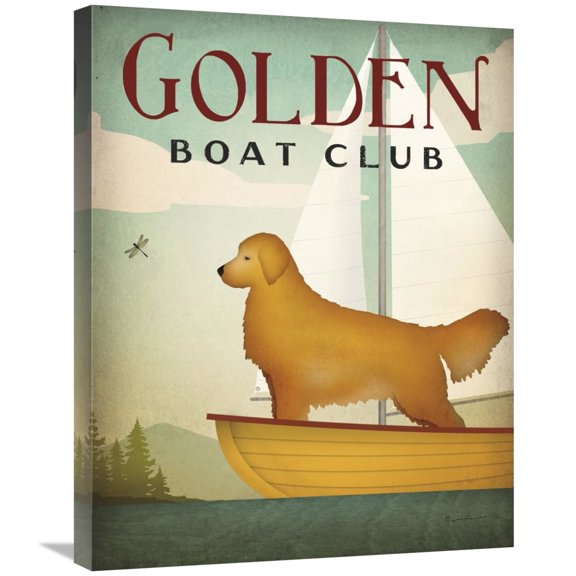 Global Gallery's 'Golden Sail' By Ryan Fowler Stretched Canvas Wall Art