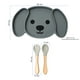 thumbnail image 3 of Plato Para Bebé Con 3 Divisiones, Forma De Perro Y Cubiertos, 3 of 8