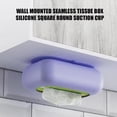 thumbnail image 5 of Silicone Suction Cup Tissue Holder (Wall-Mounted Dispenser, Bathroom Paper Shelf), Purple, Brown Silicone Suction Cup Tissue Storage Rack, Wall Mounted Dispenser For Bathrooms, Meiiso, 5 of 9