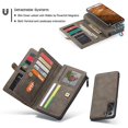 thumbnail image 3 of Funda de cuero multifuncional desmontable Caseme 018 para Samsung Galaxy S22+ 5g, 3 of 5