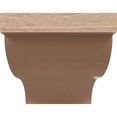 thumbnail image 2 of 6"W x 12"D x 6"H Wide Garner Rough Cedar Woodgrain TimberThane Corbel, Primed Tan, 2 of 6
