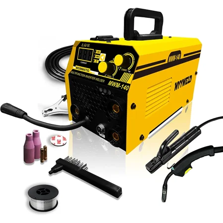 

Mig welder MYYWELD 120A 110V MIG Welding Gasless MIG/Stick Welder 2 in 1 Flux Wire Welding No Gas IGBT Inverter