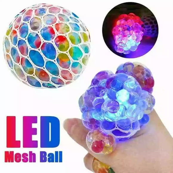 Luminous Stress Balls Squeezing Grape Balls Bounce Decompression Toy 6CM Luminous Stress Balls Squeezing Grape Balls Bounce Decompression Toy Funny Soft Rubber Stress Balls