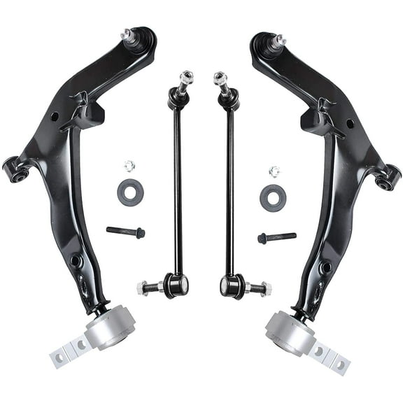 Detroit Axle - Front Lower Control Arm w/Ball Joint Sway Bar Links Replacement for 2003 2004 2005 2006 2007 Nissan Murano