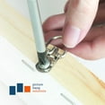 thumbnail image 3 of SURJDE D Ring Picture Hangers with Screws-100 Pack-Bulk D Rings-Pro Quality d-Rings-, 3 of 6