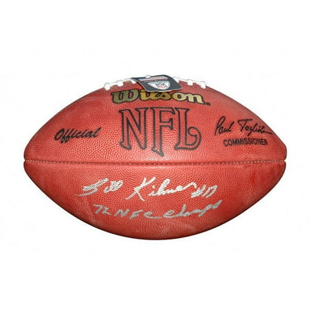 NFL - Billy Kilmer Autographed Football with 72 NFC Champs Inscription