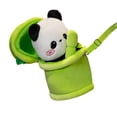 thumbnail image 2 of Muñeco de panda de tubo, juguetes para abrazar, peluche de dibujos animados, animal de peluche para fiestas temáticas de animales con correa para el hombro, 2 of 9