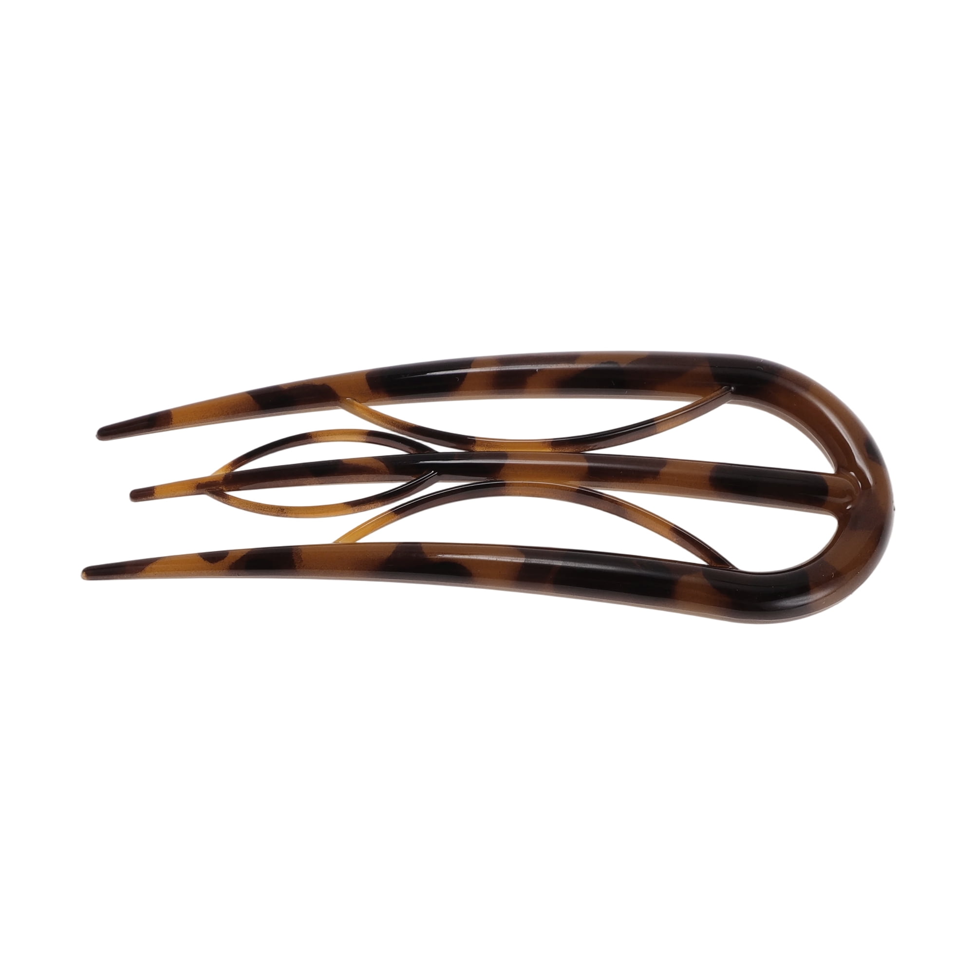 Unique Bargains U-shaped Hair Pin 3.94"x1.50" 1 Pc Dark Brown Coffee