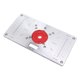 thumbnail image 1 of Placa de inserción de mesa de enrutador buje de orificio central Perforación precisa Escala transparente Placa de mesa de enrutador de aleación de aluminio de alta resistencia ANGGREK Otros, 1 of 8
