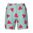 thumbnail image 4 of Lsque Mens Swim Trunks Watermelon Pattern - Bathing Suit Compression Liner - Beach Swim Shorts Swimwear - (S-3XL) - Stretch Quick Dry -X-Large, 4 of 9
