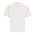 thumbnail image 3 of Men's Casual Linen Short Sleeve T-Shirt for Summer Lightweight Breathable Round Neck Tee, 3 of 7