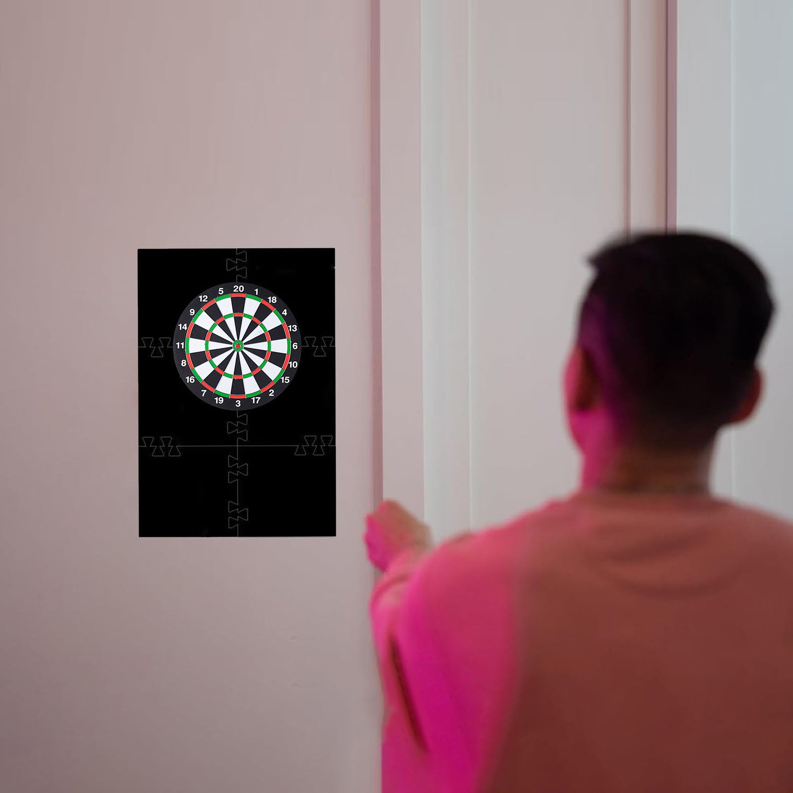 YIFAEUX Splicing Dart Board Wall Protector Universal EVA Rectangle Dart Backboard Wall Protection Surround Backing Guard Dart Board Accessories