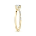 thumbnail image 3 of ANGARA Natural 0.63 Ct. Diamond Classic Engagement Ring in 14K Yellow Gold for Women (Ring Size: 12), 3 of 10