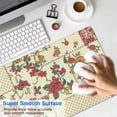 thumbnail image 4 of Long Mouse Pads for Desk,Pioneer Flower Floral Print Pattern Desk Mats on Top Of Desks, Desk Mouse Pad Extra Large with 3mm Non-Slip Base and Stitched Edge for Gaming,Office,Work,Home 31.5"x11.8", 4 of 6