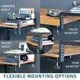 thumbnail image 2 of VIVO Black 15" Clamp-on Desk Extension Shelf for Monitor, Laptop, Printer, 2 of 8
