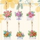 thumbnail image 3 of Llavero Con Diamante 6 Unidades Flores Barril Mandala Doble Cara, 3 of 7