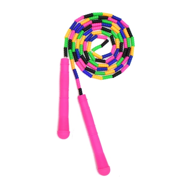 Cuerda para saltar Cuerda para saltar larga, Cuerda para saltar DIY con cuentas suaves ajustables para niños y adultos Adepaton Ligas y bandas