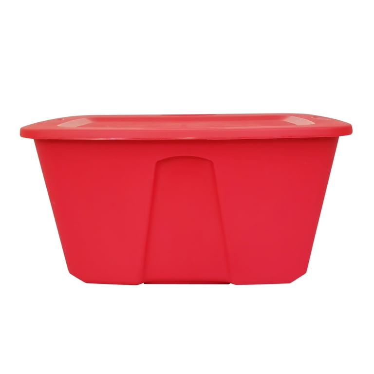 Homz 32 Gallon Standard Plastic Storage Container with Secure Lid