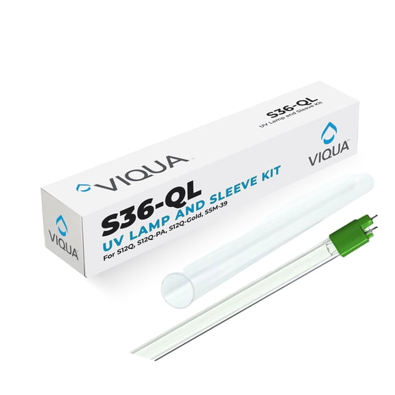 VIQUA UV Lamp and Quartz Sleeve Kit for S12Q-PA, S24Q, S40Q UV Water Systems, Genuine OEM Replacement