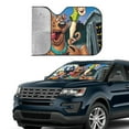 thumbnail image 6 of Scooby Doo Car Windshield Sunshades, Front Windshield Sun Shade, Hardened Sun Visor Shield Cover, Foldable Reflector For Car Truck Suv, Keeps Your Vehicle Cool, 6 of 8