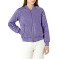 thumbnail image 6 of Allegra K Women's Stand Collar Zip Up Raglan Sleeves Bomber Quilted Jacket, 6 of 8