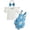 Sky Blue-GkT, variant on Tigivemen Newborn Baby Girl Clothes Bodysuit Romper and Flutter Sleeve Tops with Headbands Infant Summer Spring Outfits Red,12-18 Months