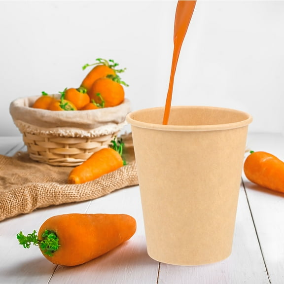 GOOHOCHY 20Pack Smooth Paper Containers for Hot Beverages Elegant Style