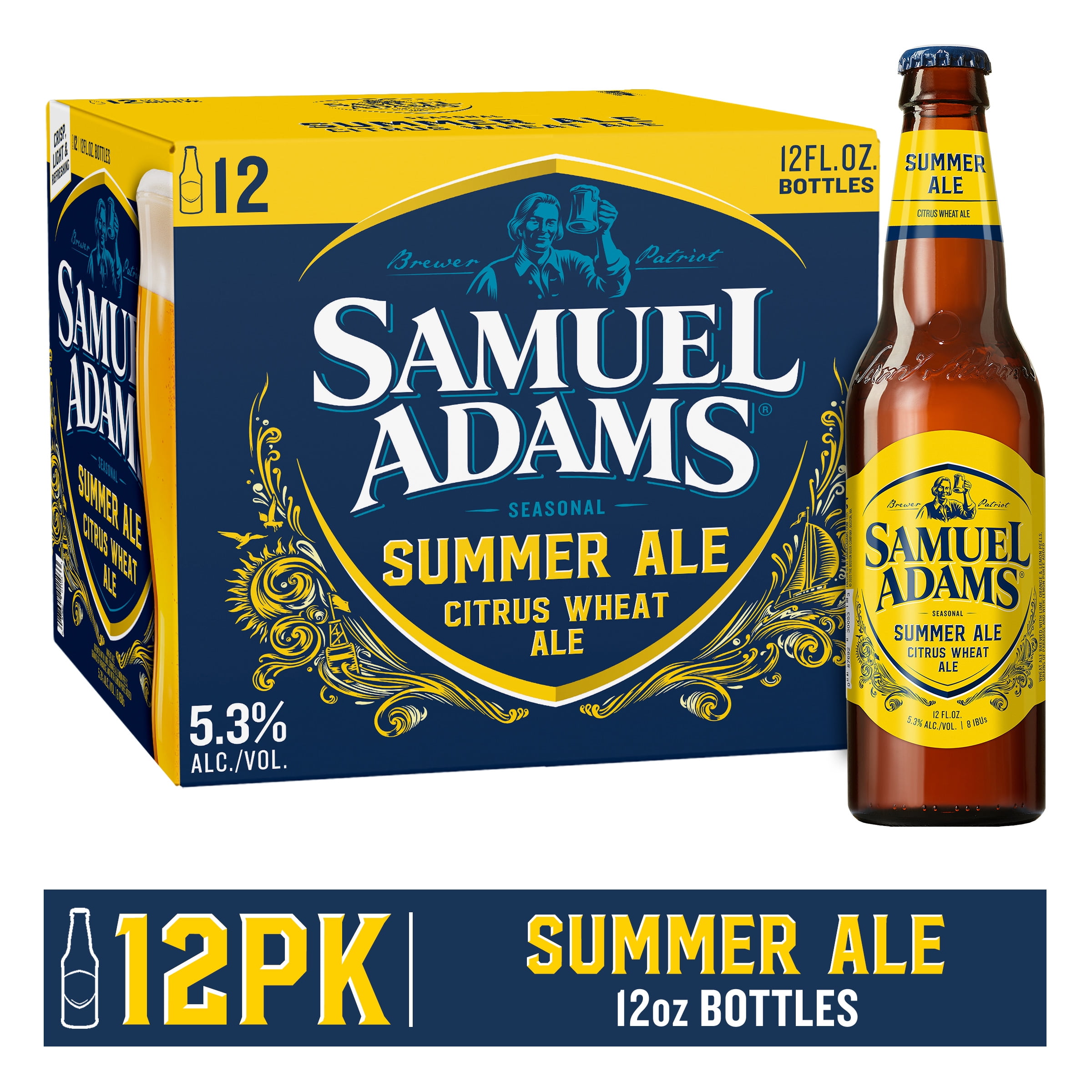 Samuel Adams Summer Ale Seasonal Beer, 12 Pack, 12 fl. oz. Bottles