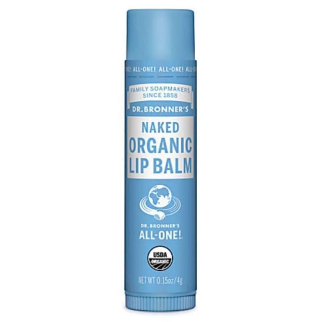 Bálsamo labial orgánico sin sabor Dr. Bronner's Magic Soaps, 0.15 onzas