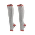 thumbnail image 4 of Clearance! 1Pairs Unisex Zipper Pressure Compression Sport Socks Support Stockings Leg - Open Toe Knee High Varicose Veins Socks, 4 of 7