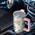 thumbnail image 6 of OBREWU Pioneer Flower Tumbler with Handle and Lid,Pioneer Flower 40oz Double Wall Vacuum Insulated Tumbler,Cups Gift for Women and Men, 6 of 7