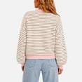 thumbnail image 3 of Stralyhd Cardigan Sweaters for Women Button Up Long Sleeve Lightweight Cardigans Knit Soft Crew Neck Sweater Office Loose Fit Spring Fall Outfits Khaki M, 3 of 6
