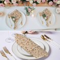 thumbnail image 2 of Cloth Napkins Set of 4 - 20x20 Inches, Brown Floral Washable Reusable Table Napkins, Vintage Rustic Flowers Botanical Spring Soft & Absortbent Dining Napkin for Party Wedding Hotel Restaurant, 2 of 8