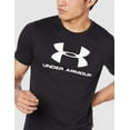 thumbnail image 2 of Under Armour Men's Sportstyle Logo Tee Loose Black Short-Sleeve T-Shirt (M), 2 of 4