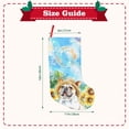 thumbnail image 3 of Sikiie French Bulldog Sunflowers Bubbles Christmas Stockings,18 Inches Christmas Stockings Xmas Hanging Stockings for Family Christmas Decorations & Gifts, 3 of 7