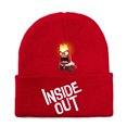 thumbnail image 2 of Gorro de punto bordado con la película de dibujos animados Inside Out, gorro estampado Inside Out, gorro tipo pulóver, cálido, ira, alegría, disgusto, tristeza, 2 of 4