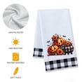 thumbnail image 6 of CuiLiyq Fall Kitchen Towels, Pumpkins Thanksgiving Dish Towels, Reusable Hand Autumn Absorbent Cloth (27.6" x 17.7"), 6 of 6