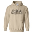 thumbnail image 1 of Skyline Barcelona Hoodie Sweatshirt Unisex Small Sand, 1 of 5