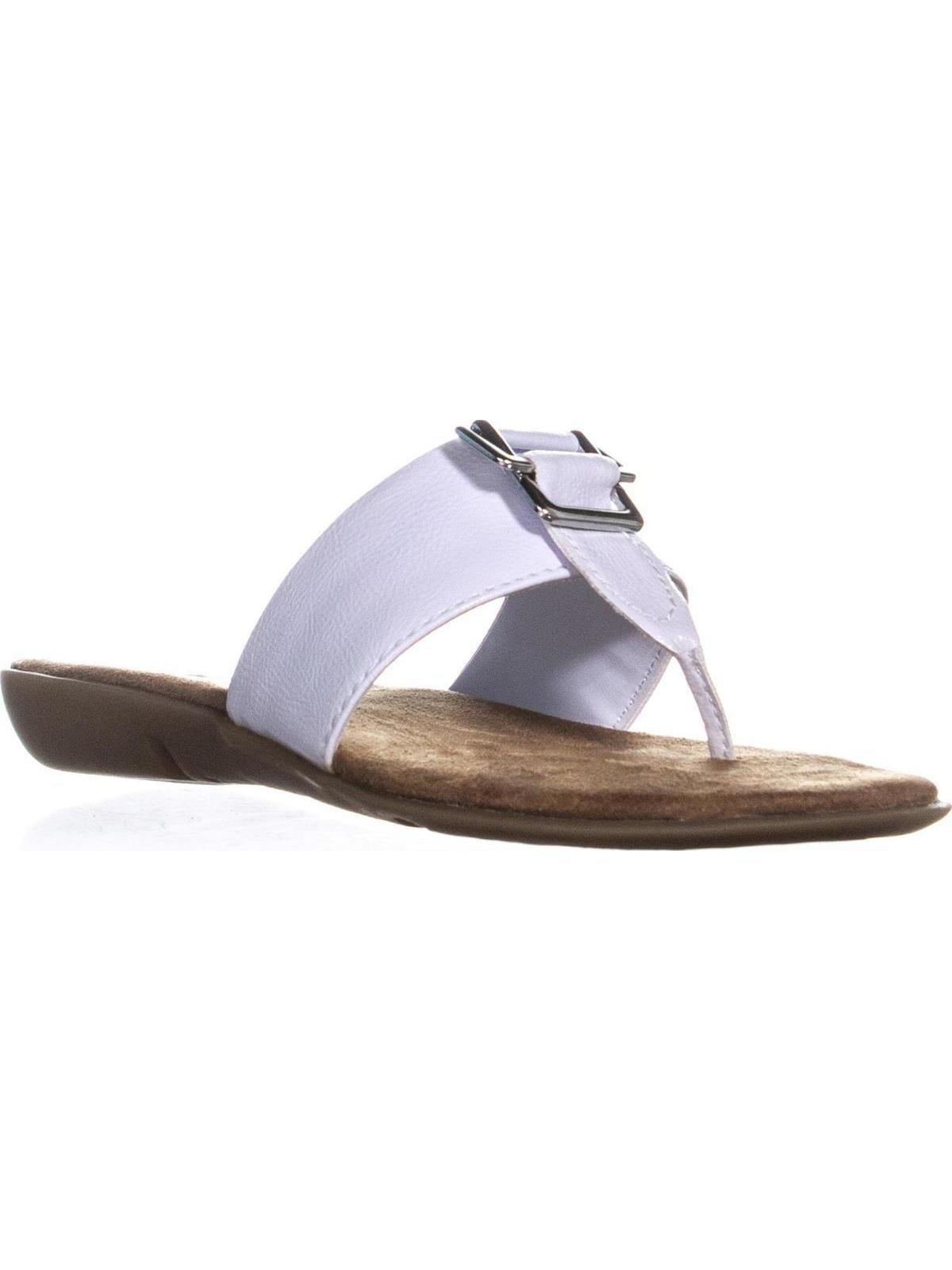 Aerosoles - Womens Aerosoles Savvy Thong Slide Sandals, White, 6.5 W US - Walmart.com - Walmart.com