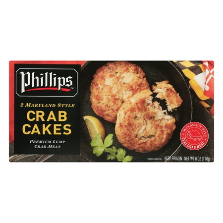 Phillips Maryland Style Frozen Crab Cakes 6 oz