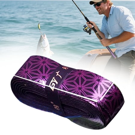 70 Inch Fishing Rod Sleeve Heat Shrink Wrap Tubing Fishing Rod Building Handle Cork Grip Non Slip Waterproof and Insulation Repair Fishing Rod Case Purple