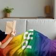 thumbnail image 3 of Pride Soft Flannel Fleece Throw Blanket, Abstract Vibrant Gay Rights Celebration Event with Gender and a Red Heart, Cozy Plush for Indoor and Outdoor Use, 60" x 80", Multicolor, by Ambesonne, 3 of 5