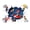C, variant on 3D cartoon stickers, PVC self-adhesive anime game wall stickers, children's room wall paintings, kindergarten posters