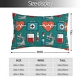 thumbnail image 2 of Salouo Medical Elements Pattern Pillow Cases,1PC Pillow Covers with Envelope Closure Decorative Pillow Case for Bed Couch,Pillows Not Included-16"x24", 2 of 6
