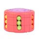 thumbnail image 1 of Rompecabezas giratorio de cubo de frijol perfecl juguete duradero para niños juego mental rosa, 1 of 8
