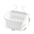 thumbnail image 2 of Plastic Hanging Shower Caddy Basket,Connecting Organizer Storage Basket,With Hook - style4, 2 of 5