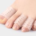 thumbnail image 2 of Soidarity 10 pares de cubiertas suaves y perforadas, no suaves, resistentes al desgaste, cubiertas suaves para los dedos del pie y cubiertas para Cuidado de los pies  5CM Largo, 2 of 6