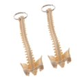 thumbnail image 3 of 2pcs Mini Handcrafted Human Spine Skeleton Model Keychain School Teaching Tool Elegant Pretty Novelty Key-chain Cute For Men Women, 3 of 5
