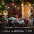 thumbnail image 6 of Brightech Ambience Pro Solar Power LED Edison Bulb Outdoor String Lights, 48 Ft, 6 of 6