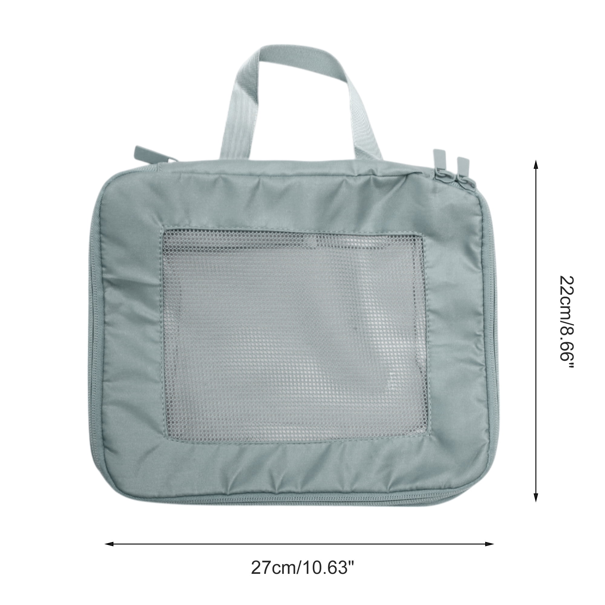 Unique Bargains Durable Packing Cube 1 Piece Travel Organizer Gray 10.63"x4.72"x8.66"